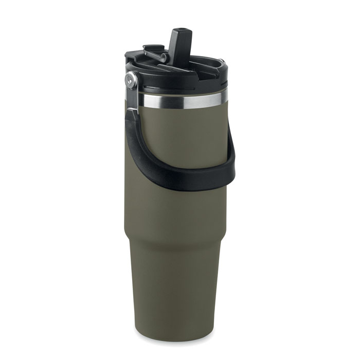 Gobelet 850ml double paroi personnalisé SUMA HAND Vert foncé